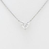 プラチナダイヤモンドネックレス 0．734ct・F・SI1・ハートシェイプ