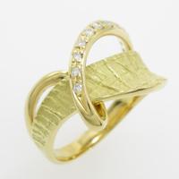 K18YG ダイヤモンドリング