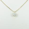【リメイク】K18YG ダイヤモンドネックレス 0．732ct・I／SI2・GOOD30％引き