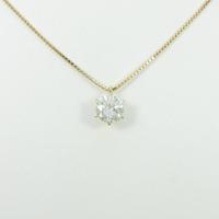 【リメイク】K18YG ダイヤモンドネックレス 0．732ct・I／SI2・GOOD30％引き