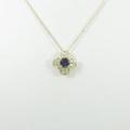 K18YG フラワー アイオライトネックレス