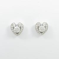 カルティエ ユアアマイン ピアス 0．5ct・0．5ct・E・VVS1・3EX?EX
