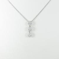 PT 2WAY スリーストーン ダイヤモンドネックレス20％引き