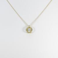 【リメイク】K18YG ダイヤモンドネックレス 0．326ct・J・SI1・GOOD