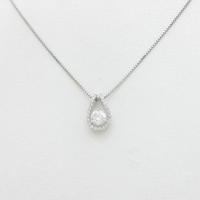 【新品】プラチナダイヤモンドネックレス 0．401ct・F・SI2・GOOD