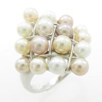 K18WG タンスイパールリング