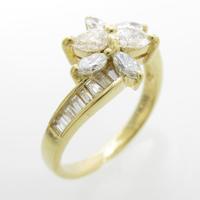 K18YG ダイヤモンドリング