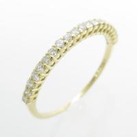 【リメイク】K18YG ハーフエタニティ ダイヤモンドリング