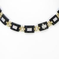 K18YG／K18WG オニキスネックレス