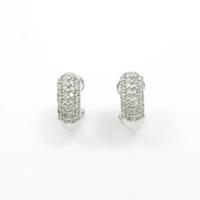 K18WG ダイヤモンドピアス