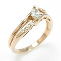 K18PG ダイヤモンドリング