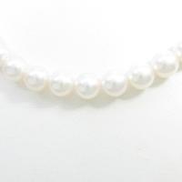 【新品】SV／K14WG アコヤパールネックレス 花珠