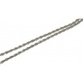 2mm 太めのシルバーロープチェーン　45ｃｍ