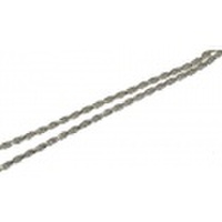 2mm 太めのシルバーロープチェーン　45ｃｍ