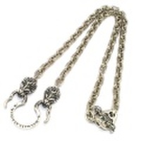 BWL(ビルウォールレザー)　N885-L BWL Spacer w/2 Lion Heads w/square Chain Link21 BWLスペーサーw/2ライオンスクエアチェーン