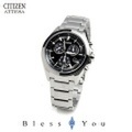 CITIZEN 腕時計 ATTESA アテッサ エコ・ドライブ メタルフェイス 多機能 クロノグラフ BL5530-57E