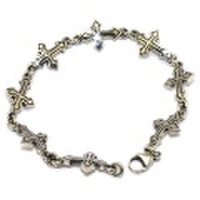 CRAZY PIG DESIGNS(クレイジーピッグ)TUDOR CROSS LINK　チューダークロスリンクブレスレット　#1035