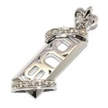DUB Collection(ダブコレクション)DUBj-295-2 CZ Stone twined Necklace ストーンツインドネックレス【ＴＯＰのみ】