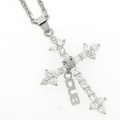 DUB collection(ダブコレクション)　Sacred Cross Necklace/ホワイト　ペンダント【チェーン付】DUBj-200-2　ネックレス