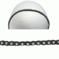 Deepa Gurnani◆ＷＢ2543クリスタル＆ワイヤースキニーヘアバンド◆ガンメタル