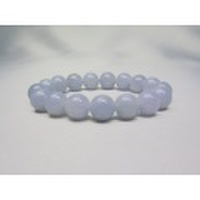 HC004611　【稀少】　ミャンマー産　ラベンダー翡翠ＡＡＡ　１２．５ｍｍ　ブレスレット　宝石鑑別書