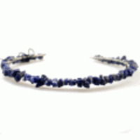 HEADDRESS NY◆クラッシュストンカチューシャ◆ブルーmix