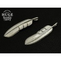 HUGE特大フェザーペンダント（プレーン）XL/シルバー925