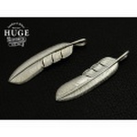 HUGE特大フェザーペンダント（プレーン）XL/シルバー925