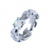 Hawaiian baby’s ring - SV - 10月 オパール