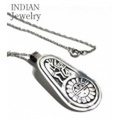 INDIAN JEWELRY ホピ族のアーティストBerra Tawahongva『HOPI PENDANT TOP KOKOPELLI & SUN』【アメカジ・ネイティブ】bt-004