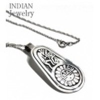 INDIAN JEWELRY ホピ族のアーティストBerra Tawahongva『HOPI PENDANT TOP KOKOPELLI & SUN』【アメカジ・ネイティブ】bt-004