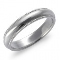 K18WG　ミルグレイン・マリッジリング（結婚指輪・幅広タイプ）3.5mm (N035H165N3*01-K18WG)