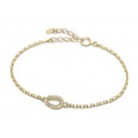 SYMPATHY OF SOUL（シンパシーオブソウル）　Small Horseshoe Chain Bracelet - K18Yellow Gold w/Diamond（スモールホースシューチェーンブレスレット - K18イエローゴールド w/ダイヤモンド）