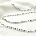 Pt850 プラチナ　カットボールチェーン　60cm　1.5mm