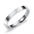 Pt950　フラット・マリッジリング（結婚指輪）2.5mm (N025O140N1*01)