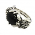 ROYAL ORDER(ロイヤルオーダー) ANTOINETTE CROWNS W/CABOCHON CZ 【SR550】BLACK