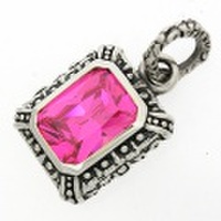 ROYAL ORDER(ロイヤルオーダー)　スクエアストーンペンダント　ピンク　SP78-PK