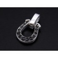 SYMPATHY OF SOUL（シンパシーオブソウル）　Horseshoe Amulet w/Black CZ（ホースシューアミュレット w/ブラックCZ）