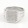SYMPATHY OF SOUL（シンパシーオブソウル）　Large Signet Ring - Silver w/CZ（ラージシグネットリング - シルバー w/キュービックジルコニア）