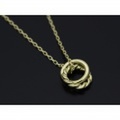 SYMPATHY OF SOUL（シンパシーオブソウル）　Small Charm Necklace - Double Ring - K18Yellow Gold（スモールチャームネックレス - ダブルリング - K18イエローゴールド）
