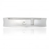 [刻印OK]　ハーフクロスリング（ロジウムコーティング）｜Lady’s（レディース）95-2102