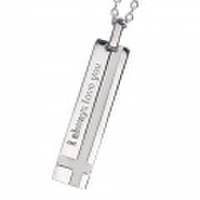 [刻印OK]　メッセージクロスネックレス｜Mens（メンズ） 95-2517