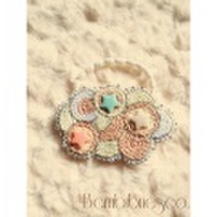 [布小物]キラキラくも[ヘアゴム]