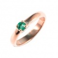 baby’s ring - K18PG 一連一石 - 5月 エメラルド