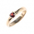 baby’s ring - K18YG 一連一石 - 1月 ガーネット