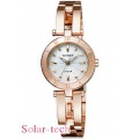 ［ウォッチ/腕時計の名入れ・文字刻印OK］ 女性でも簡単にバンド調節出来る“シンプルアジャストバンド”　電池交換不要のソーラーテック搭載レディースウォッチ　【シチズン　Wicca（ウィッカ）　ソーラーテック】［送料無料］［バンド調節無料］［ラッピング無料］