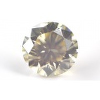 【 Under S (Light Yellow) カラー 】 天然イエローダイヤモンド ルース(裸石) 0.102ct, VS-2 【 中央宝石研究所ソーティング袋付 】 【 送料無料 】