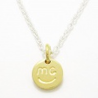 【NEXTLABEL】スマイルチャームペンダント/GD≪真鍮チェーン付≫