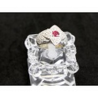 【PT900　プラチナ】 指輪　リング　ルビー0.54ct　ダイヤモンド1.23ct 13号　12.8g　レディース　31652-0　ジュエリー　人気