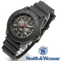 【キャンペーン対象外】 Smith & Wesson スミス＆ウェッソン SWISS TRITIUM M&P WATCH 腕時計 BLACK/BLACK SWW-MP18-BLK